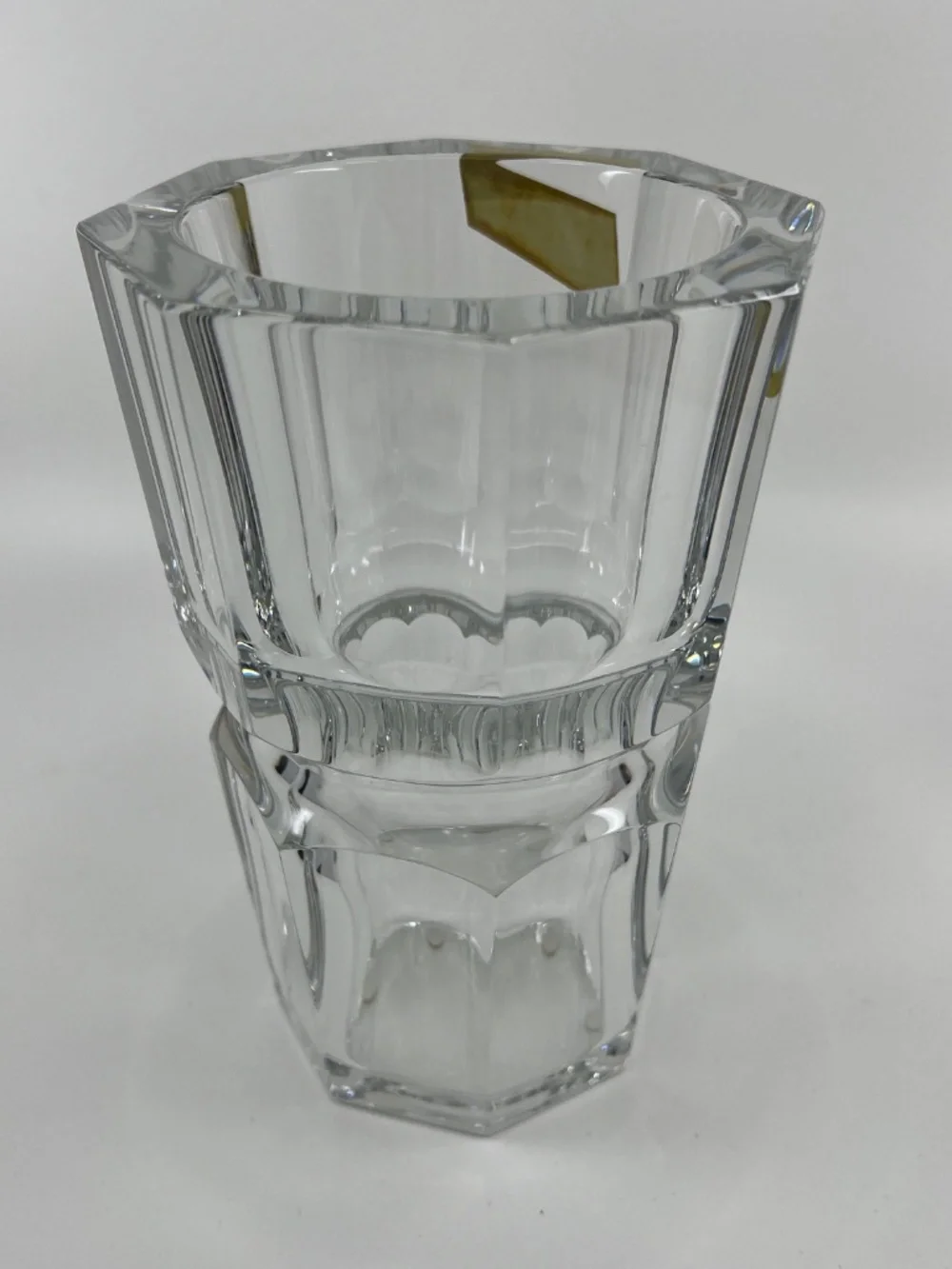 Vintage Baccarat Edith, Heavy Cut Crystal Vase in Original Box